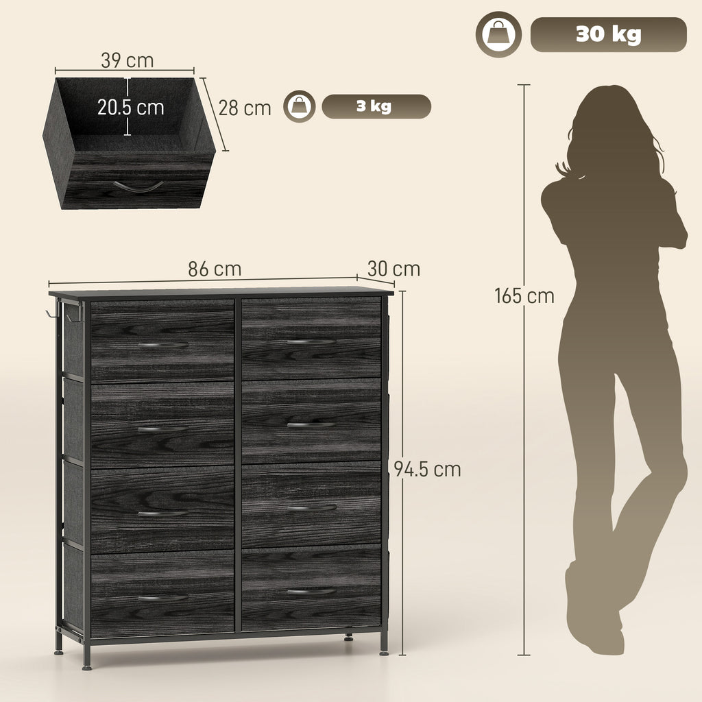 Wood Storage Chest of Drawers