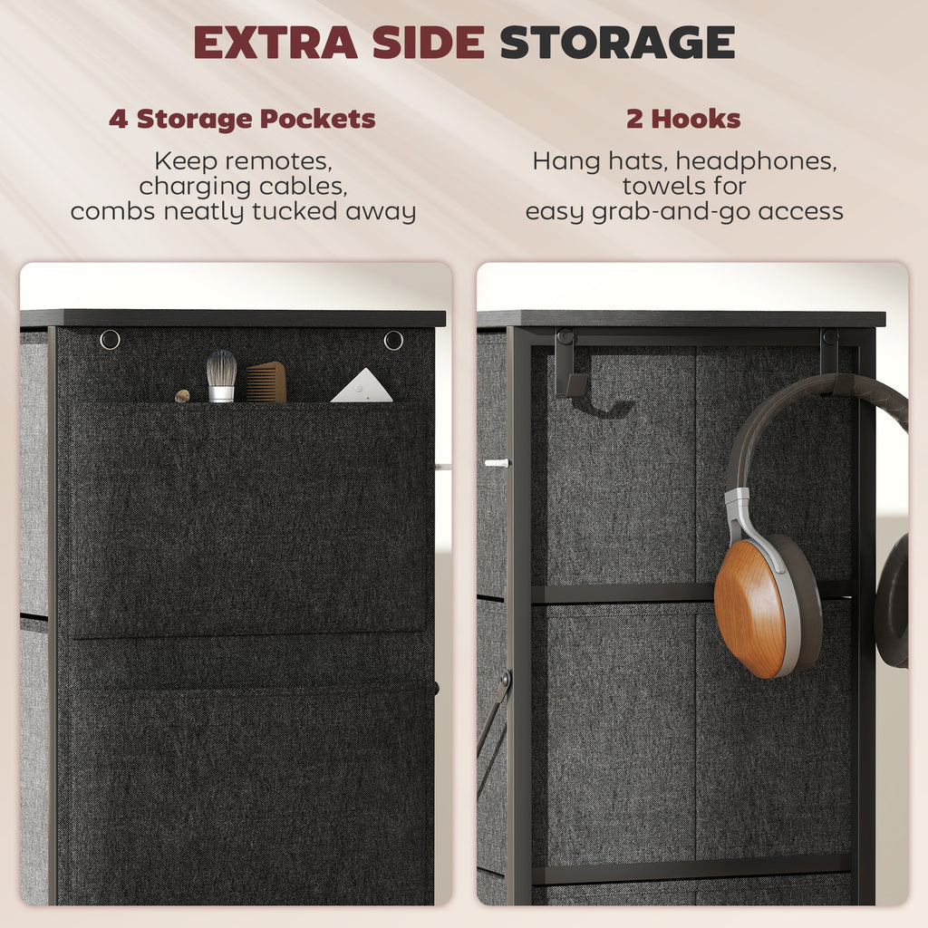 Wood Storage Chest of Drawers