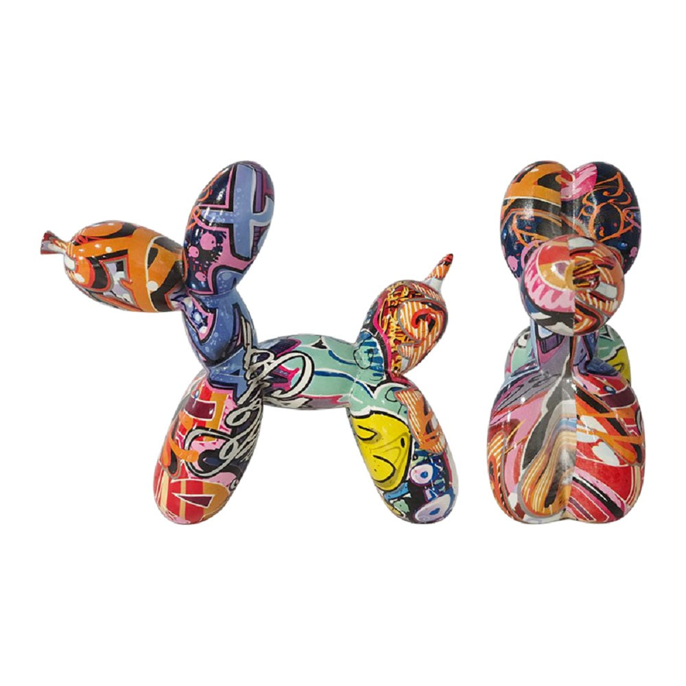 Resin Balloon Dog Sculpture, Cute Animal Resin Art Sculpture Crafts, Home Dining Table Decoration Sculpture