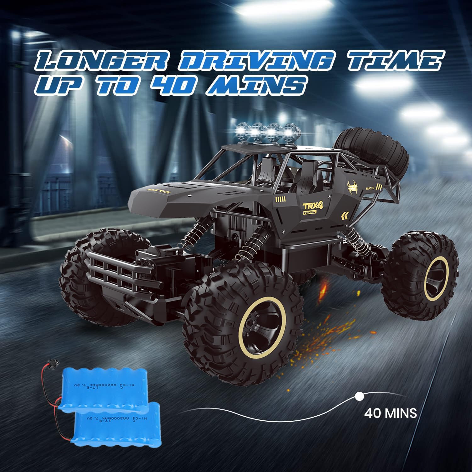 2025 NEW 4DRC 1:12 Rock Crawler Rechargeable Off Road Truck 4WD , Metal Shell LED Headlights RC Remote Control Off Road Car Truck,Logistics is randomly sent by UPS/USPS/FEDEX/UNI/Amazon Logistics/EVRI