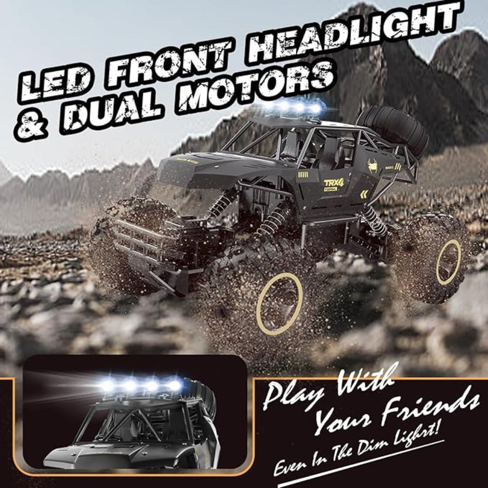 2025 NEW 4DRC 1:12 Rock Crawler Rechargeable Off Road Truck 4WD , Metal Shell LED Headlights RC Remote Control Off Road Car Truck,Logistics is randomly sent by UPS/USPS/FEDEX/UNI/Amazon Logistics/EVRI