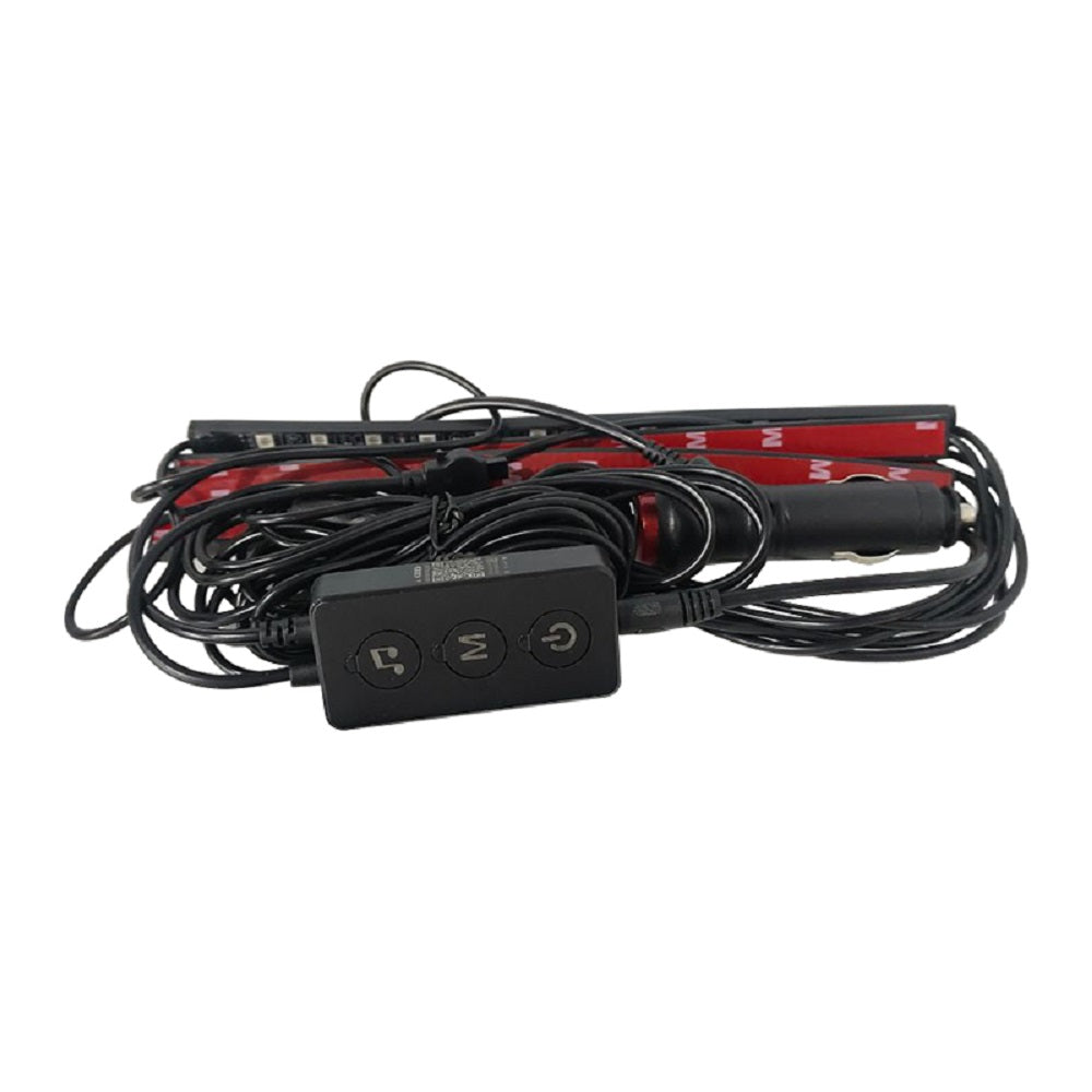 Car Interior Footwell LED Strip Lights RGB Multicolour Remote Atmosphere Lamp