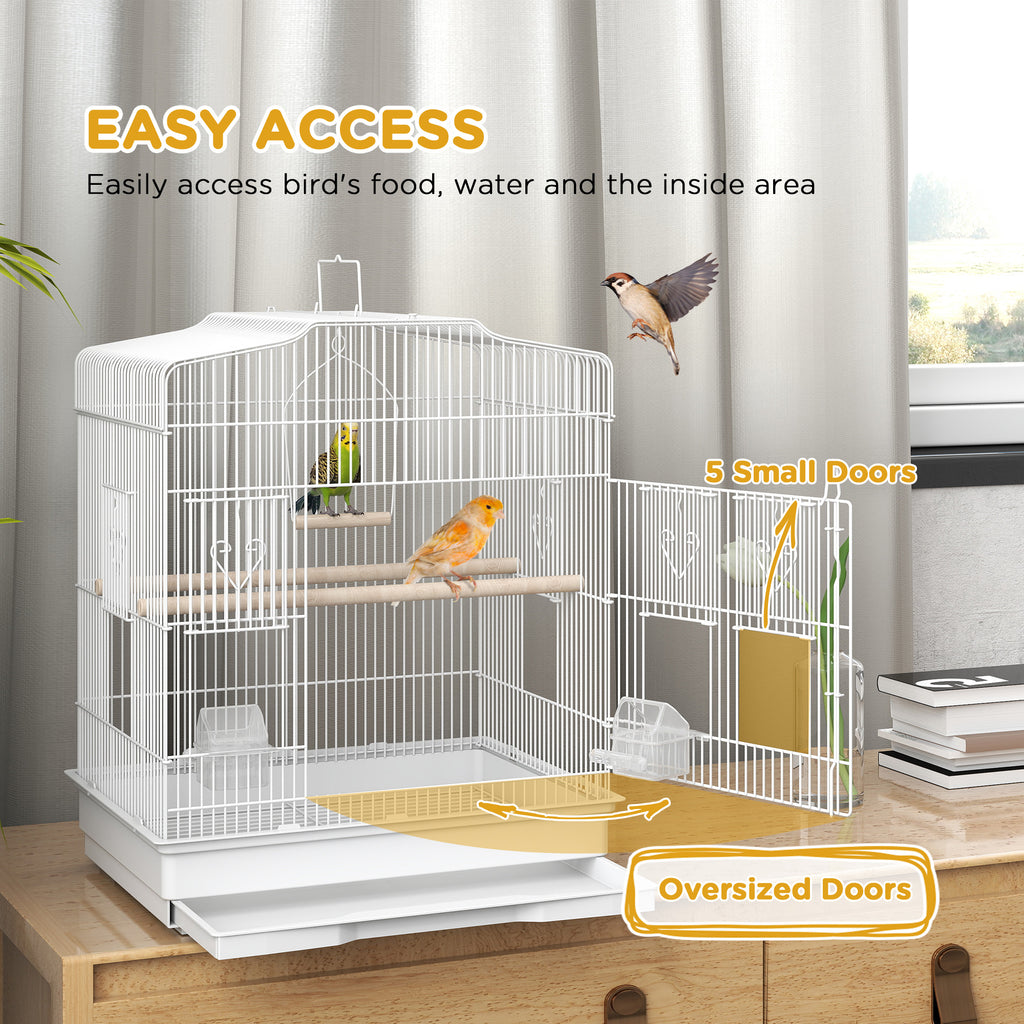 Bird Cage Starter Kit with Detachable Rolling Stand