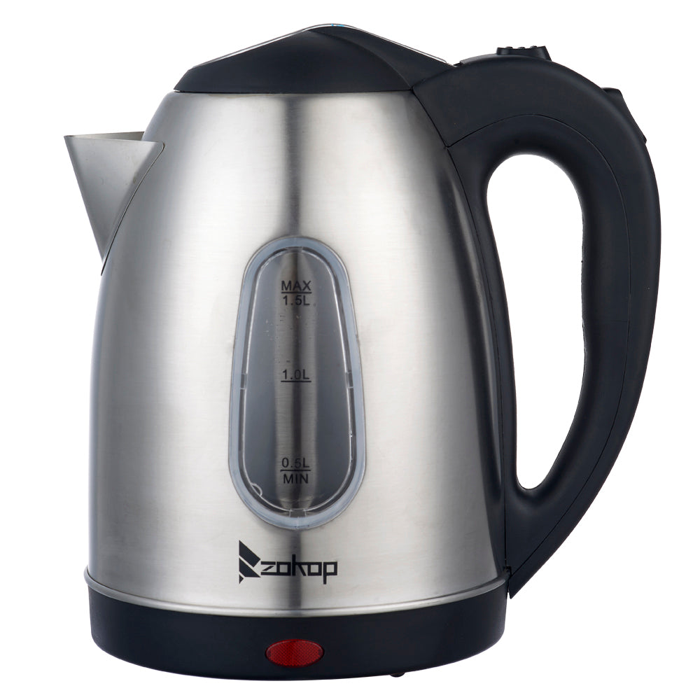 HD-1802S 220V 2000W 1.5L Stainless Steel Electric Kettle with Water Window