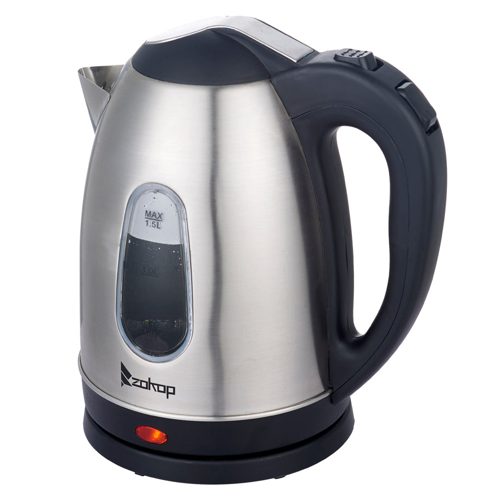 HD-1802S 220V 2000W 1.5L Stainless Steel Electric Kettle with Water Window