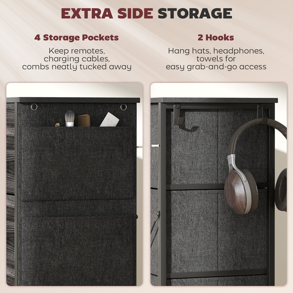 Wood Storage Chest of Drawers