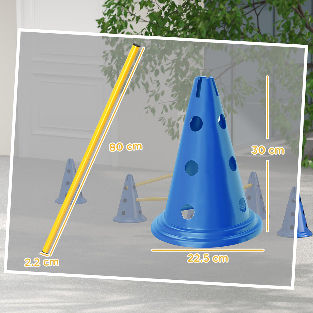 Dog Agility Equipment Set of Eight Cones
