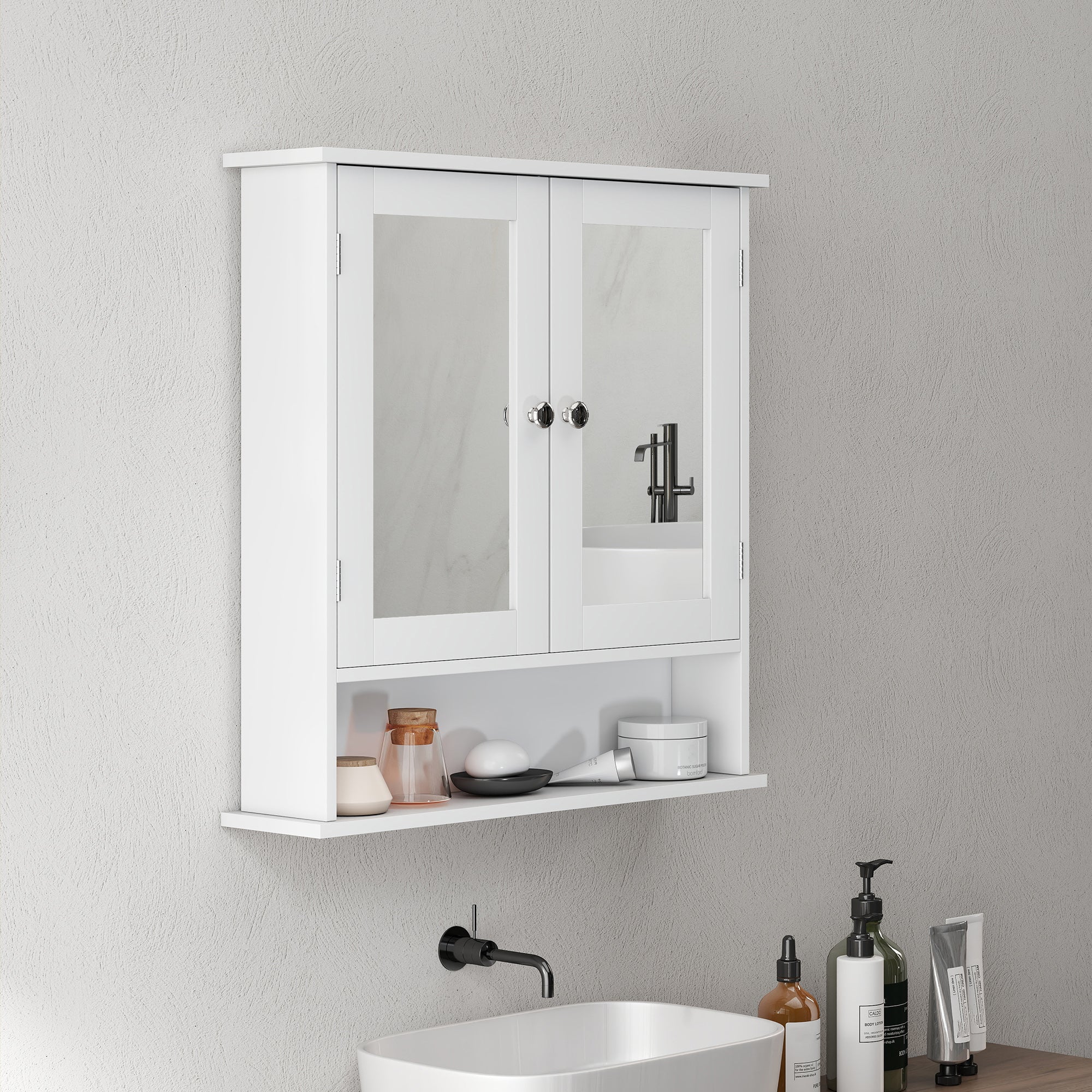 Bathroom Storage Cabinet-White