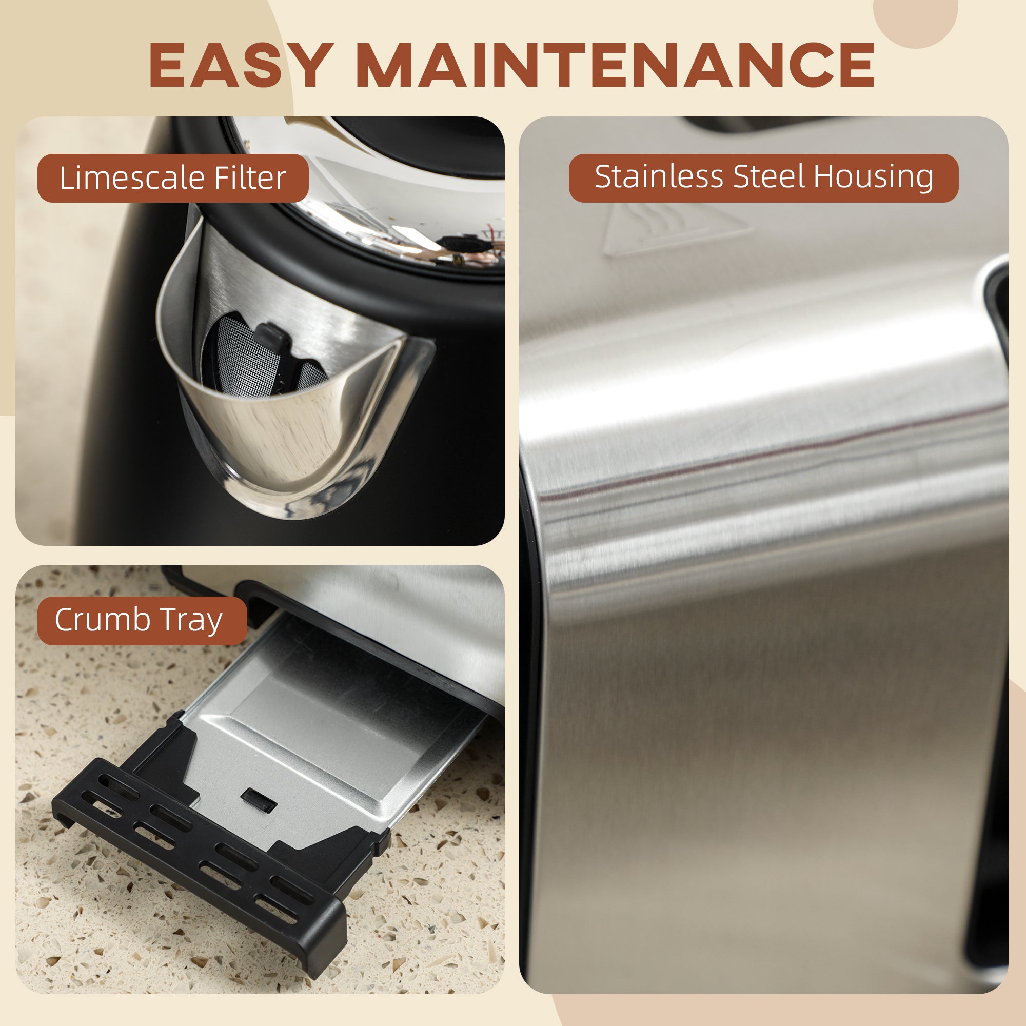 Kettle and Toaster Set