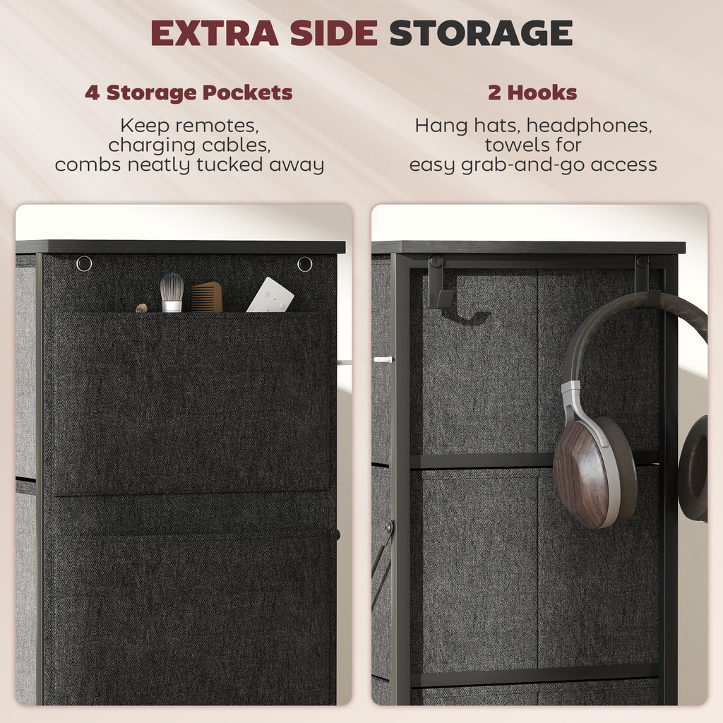 Wood Storage Chest of Drawers