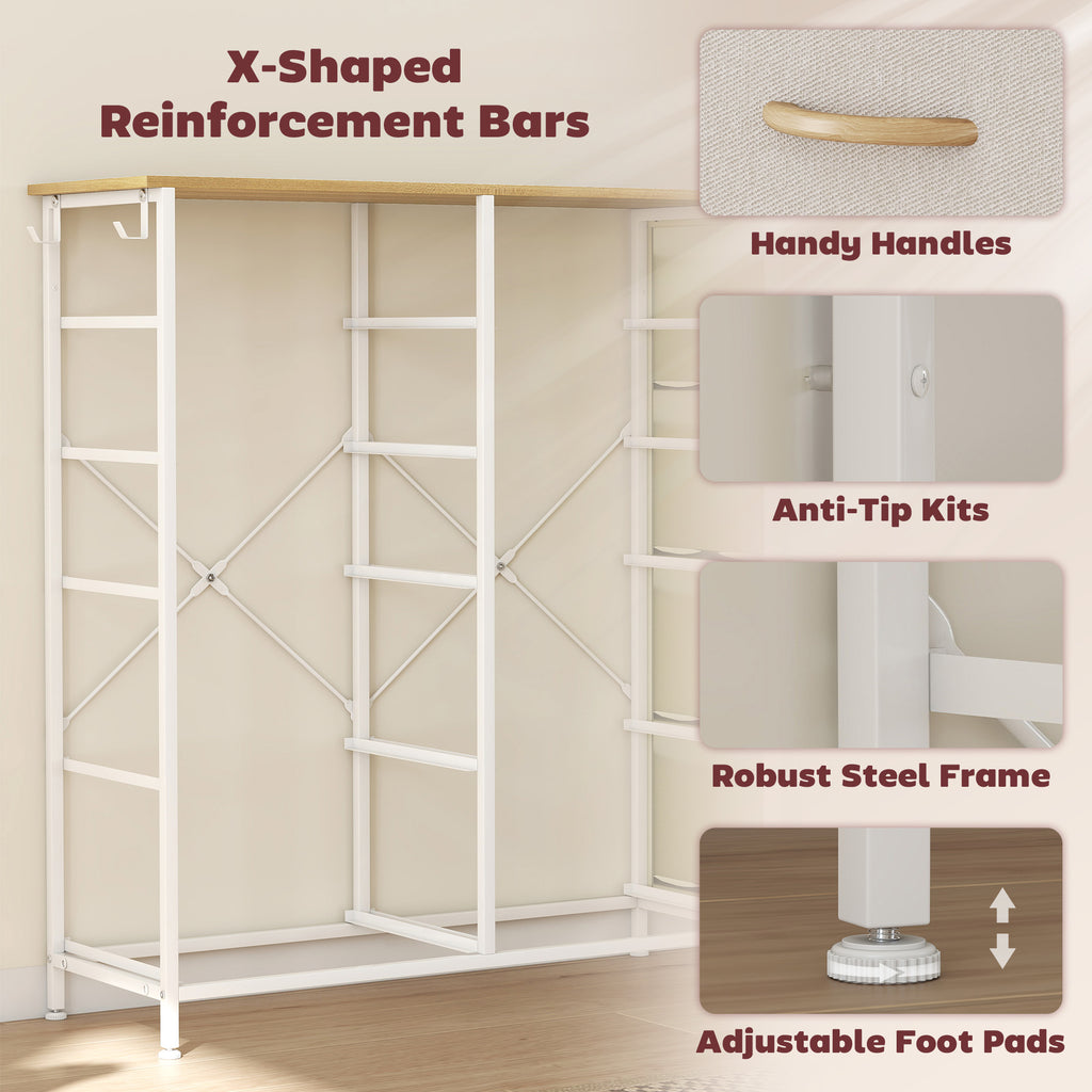 Wood Storage Chest of Drawers