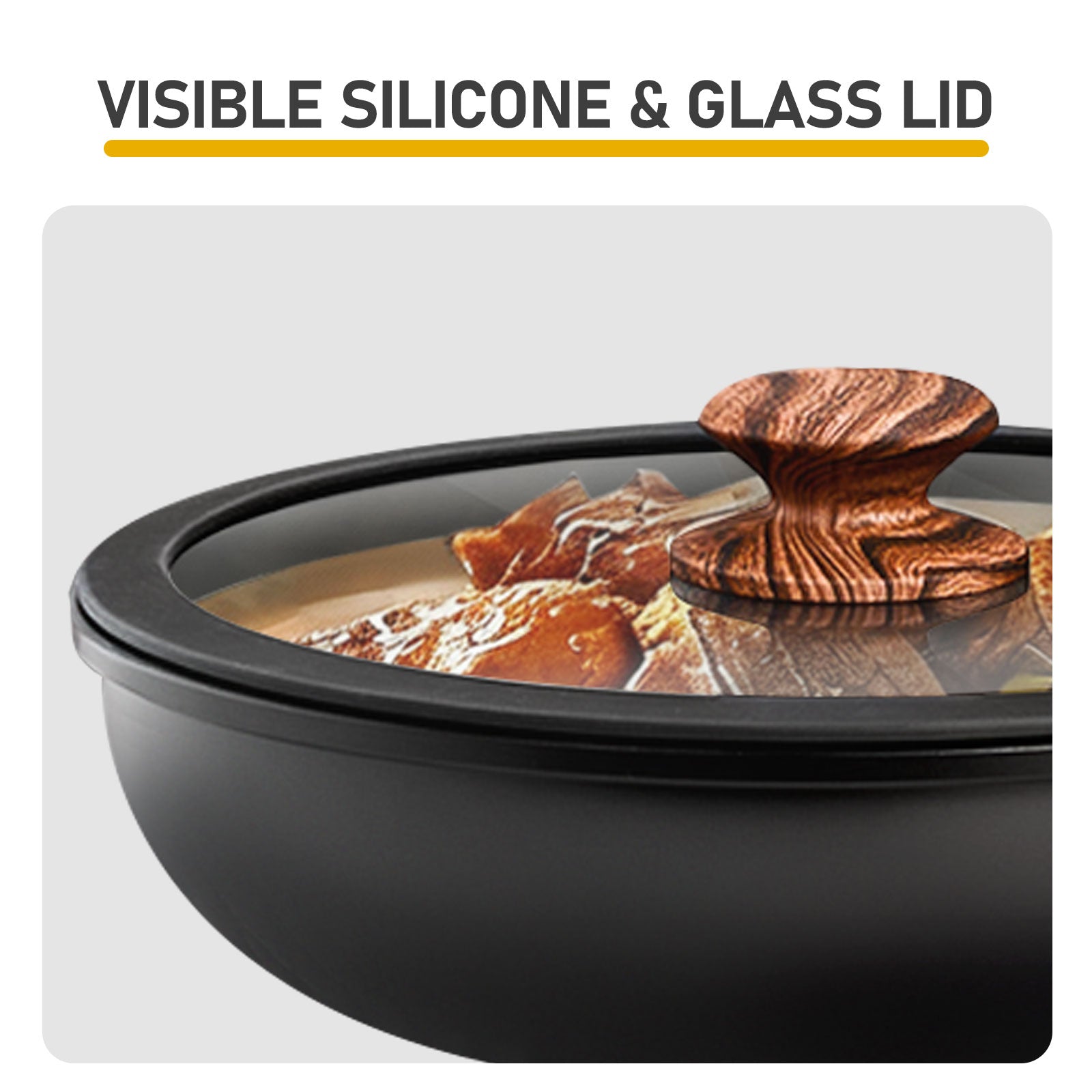 17-Piece Aluminum Cookware Set, Black Non-Stick Pots and Pans Set with Assembled Handles - 5 Pots & 2 Lids, Compatible with Induction, Gas, Electric Stoves, Perfect for Home Kitchen Use